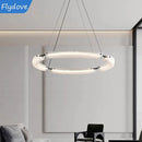 Axyaa Glass LED Chandelier Home Lighting - Nordic Minimalist Designer for Living Room Dining Bedroom