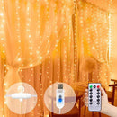 Axyaa LED Curtain Lights 8 Mode Fairy Light for Home Bedroom Wedding Christmas