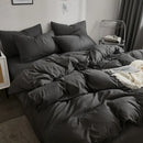 Axyaa Solid Color Matching Bed Four-Piece Set with Spring & Summer Design