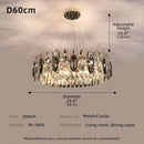 Axyaa Luxury Crystal Chandelier: Modern LED Ceiling Chandelier for Home Décor