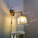 Axyaa Glass Copper LED Wall Lamp - Modern Nordic Design