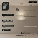 Axyaa Gold Black LED Cone Floor Lamp for Modern Indoor Lighting