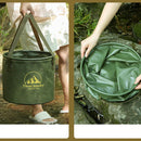 Axyaa Foldable Outdoor Bucket: Portable, Waterproof, Durable, Large Capacity for Camping/Fishing