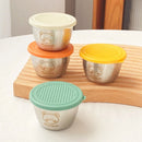Axyaa Stainless Steel Seasoning Container with Leak-proof Lid
