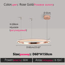 Axyaa LED Ring Chandelier for Living Room, Bedroom, Kitchen, and Restaurant