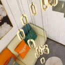 Axyaa Modern Aluminum LED Pendant Light for Home Office Staircase