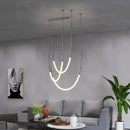 Axyaa Nordic Modern Art Line LED Pendant Light for Home Decoration.