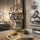 Axyaa Retro Loft Crystal Chandelier for Bar, Restaurant, and Living Room