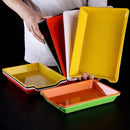 Axyaa Large Rectangular Skewer Tray for BBQ and Fried Skewers