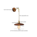 Axyaa Nordic Wood LED Wall Lamp with Pull Chain Switch