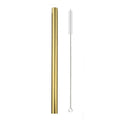 Axyaa Stainless Steel Wide Metal Straw Set Bubble Tea Milkshake Straw Brush