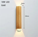 Axyaa Outdoor Waterproof Wall Sconce | 18W LED Aluminum Lamp for Courtyard Bedroom