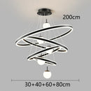 Axyaa Nordic Stair Chandelier Pendant Lights, Ceiling Light for Living Room Bedroom Dining Room