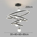 Axyaa Nordic Home Decoration Stair Chandelier Living Room Bedroom Dining Room Pendant Lights Ceiling Light Indoor Lighting