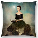 Axyaa Elegant Swan Moon Night Cushion Cover 45*45cm