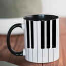 Metallic Guitar Pattern Mug by Axyaa: Rock Band Enthusiasts' Home Coffee Cup