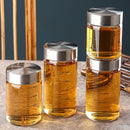 Axyaa Glass Seal Jar Portable Scale Liquid Storage Cup