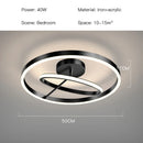 Axyaa Minimalist LED Ceiling Lamp for Bedroom & Living Room in Black, White, or Gold