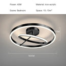Axyaa Minimalist LED Ceiling Lamp, Creative Circular Design for Bedroom or Living Room