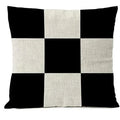 Axyaa Geometric Linen Pillowcase 45x45 - Home Office Sofa Décor