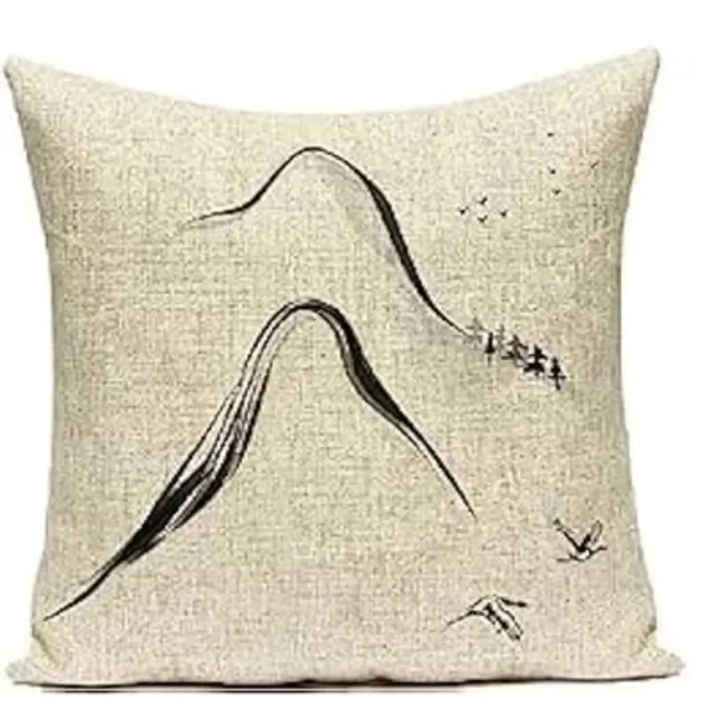 Axyaa Autumn Home Sofa Pillow Cover Square Cushion 45x45 Case