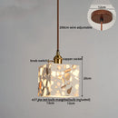 Axyaa Terrazzo LED Pendant Lights: Japanese Style for Corridor Bedroom Living Room