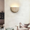 Axyaa Wabi-Sabi Stone Wall Lamp for Retro Living Room Ambiance