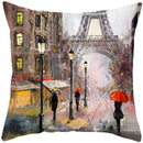 Axyaa French Landscape Pillowcase: Custom European-style Cushion Cover for Home Decor