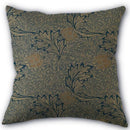 Axyaa Peach Leather Velvet Pillow Case Set - William Morris Design