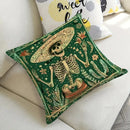 Day of the Dead Skeleton Pattern Pillow Covers by Axyaa - Sofa, Bedroom, Car Pillow Cover