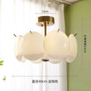 Axyaa French Cream White Glass Ceiling Light for Medieval Style Rooms