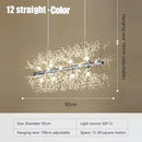 Axyaa Dandelion Crystal Light: Luxury Starry Sky Lighting for Living Room, Restaurant, Bedroom