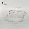 Axyaa Striped Glass Dessert Bowl - Set of 2