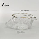 Axyaa Striped Glass Dessert Bowl - Set of 2