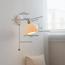 Axyaa LED Ceramic Wall Sconce Vintage Style Mirror Lamp with Pull Chain Switch