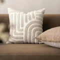Axyaa Boho Floral Tufted Cushion Cover 45x45CM Sofa Throw Pillow Home Decor