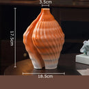 Axyaa Ceramic Vase Plant Pot Floral Vases Room Decor Aesthetic Ornaments