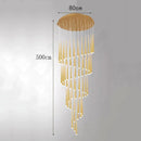 Axyaa Modern Ring Stairs Pendant Light Chandeliers for Living Room and Dining Room