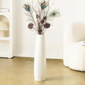 Axyaa 24" Tall White Floor Vase for Modern Home Decor