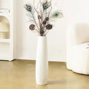 Axyaa 24" Tall White Floor Vase for Modern Home Decor