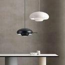 Axyaa Minimalist Circular Pendant Light - Modern Cream Home Decor For Bedroom & Living Room