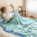 Axyaa Bamboo Fiber Summer Cool Quilt & Gauze Towel Set