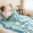 Axyaa Bamboo Fiber Summer Cool Quilt & Gauze Towel Set