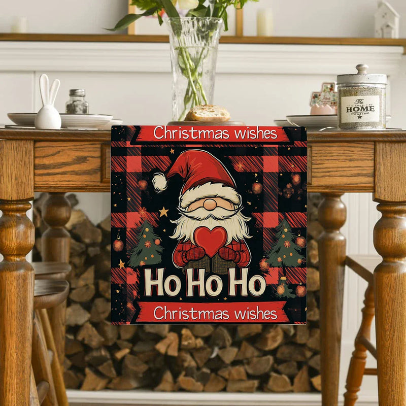 Axyaa Christmas Dwarf Love Table Runner Wedding Dining Decor.