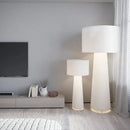 Axyaa Cream Nordic Fabric Floor Lamp for Home Decor and Living Room