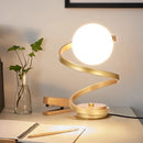 Axyaa Glass Ball LED Table Lamp for Living Room Bedroom Study - Modern Minimalist Lighting