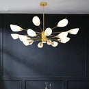Axyaa Nordic LED Tree Branch Chandelier Gold Art Decoration Light