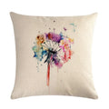Axyaa Linen Pillowcase: Soft Printed Cover for Sofa, Car, or Home Décor