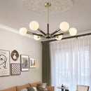 Axyaa Antique Copper Walnut Pendant Lamp for Living Room, Bedroom, Dining Hall