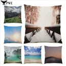 Snow Scenery Pillowcase Sofa Art Gift Beach Home Decor Axyaa Collection